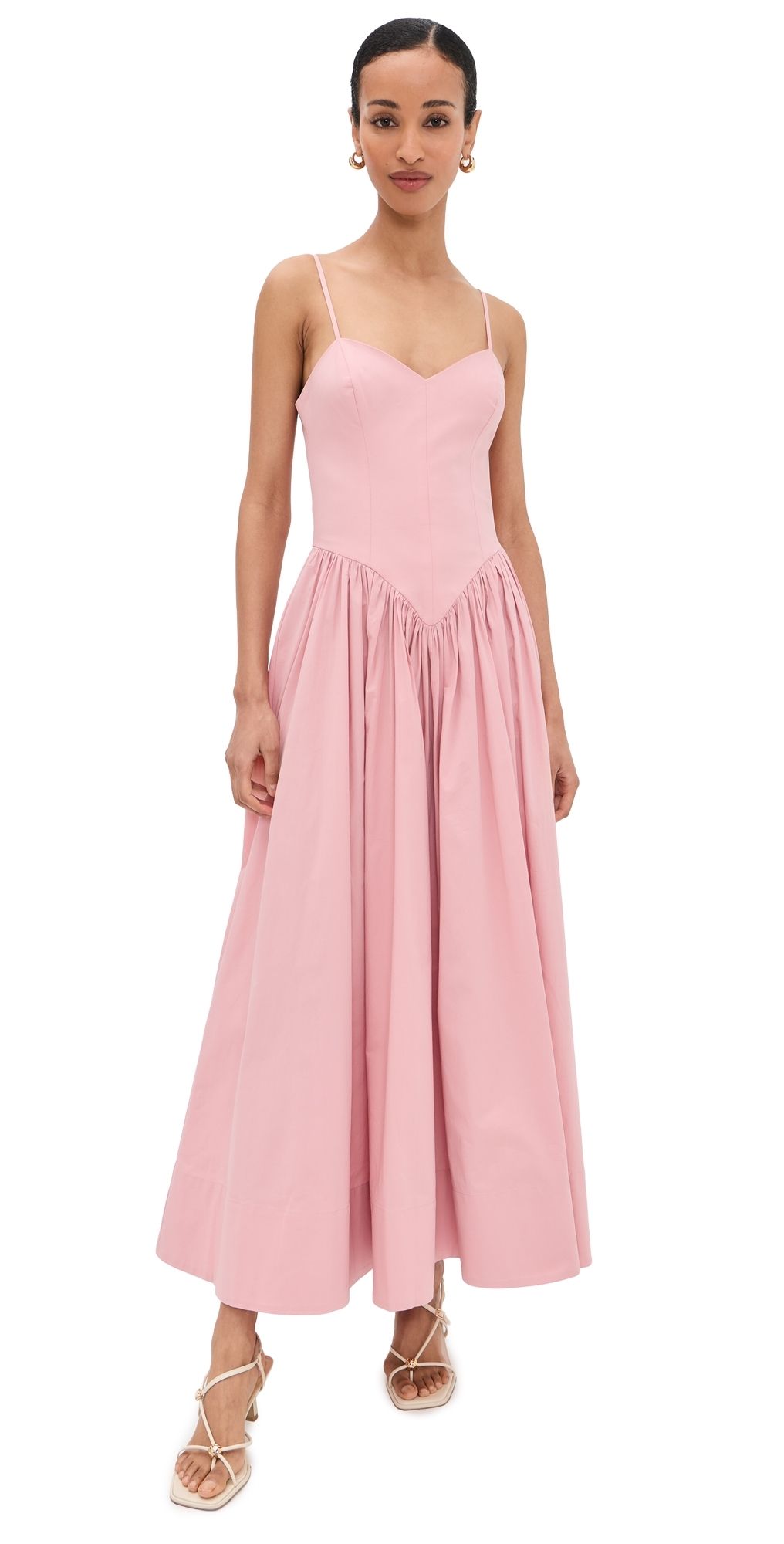 Hemant and Nandita Corseted Maxi Dress Pink XXL