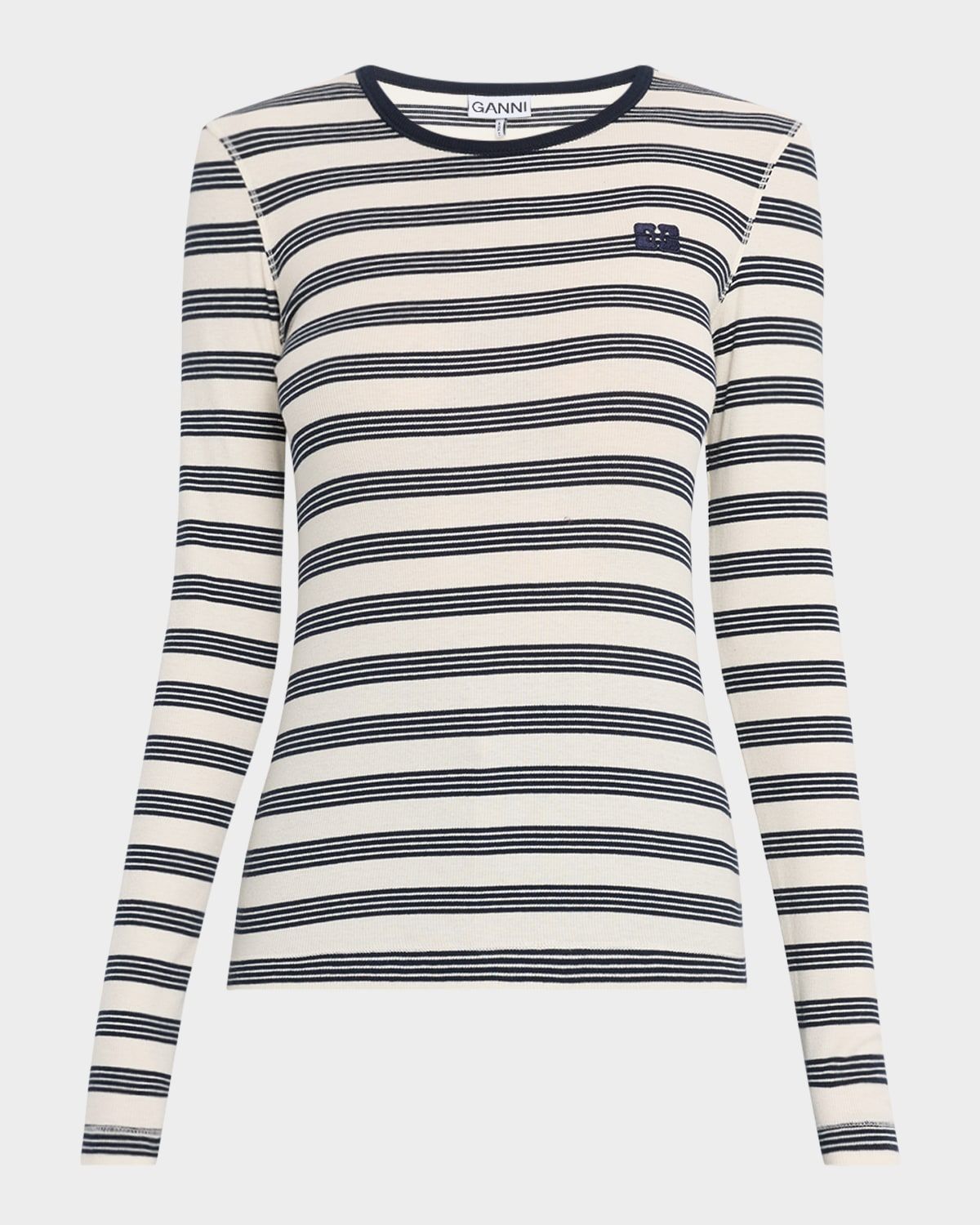Stripe Soft Cotton Long Sleeve T-Shirt