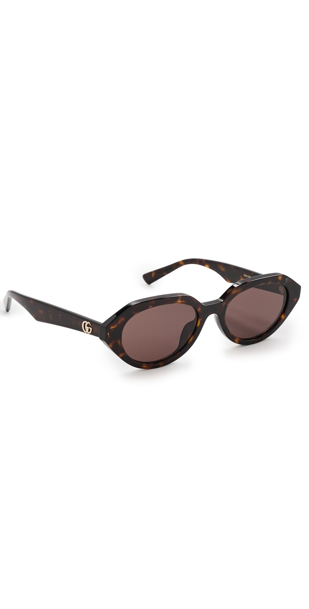 Gucci Double G Sunglasses Havana-Havana-Brown One Size
