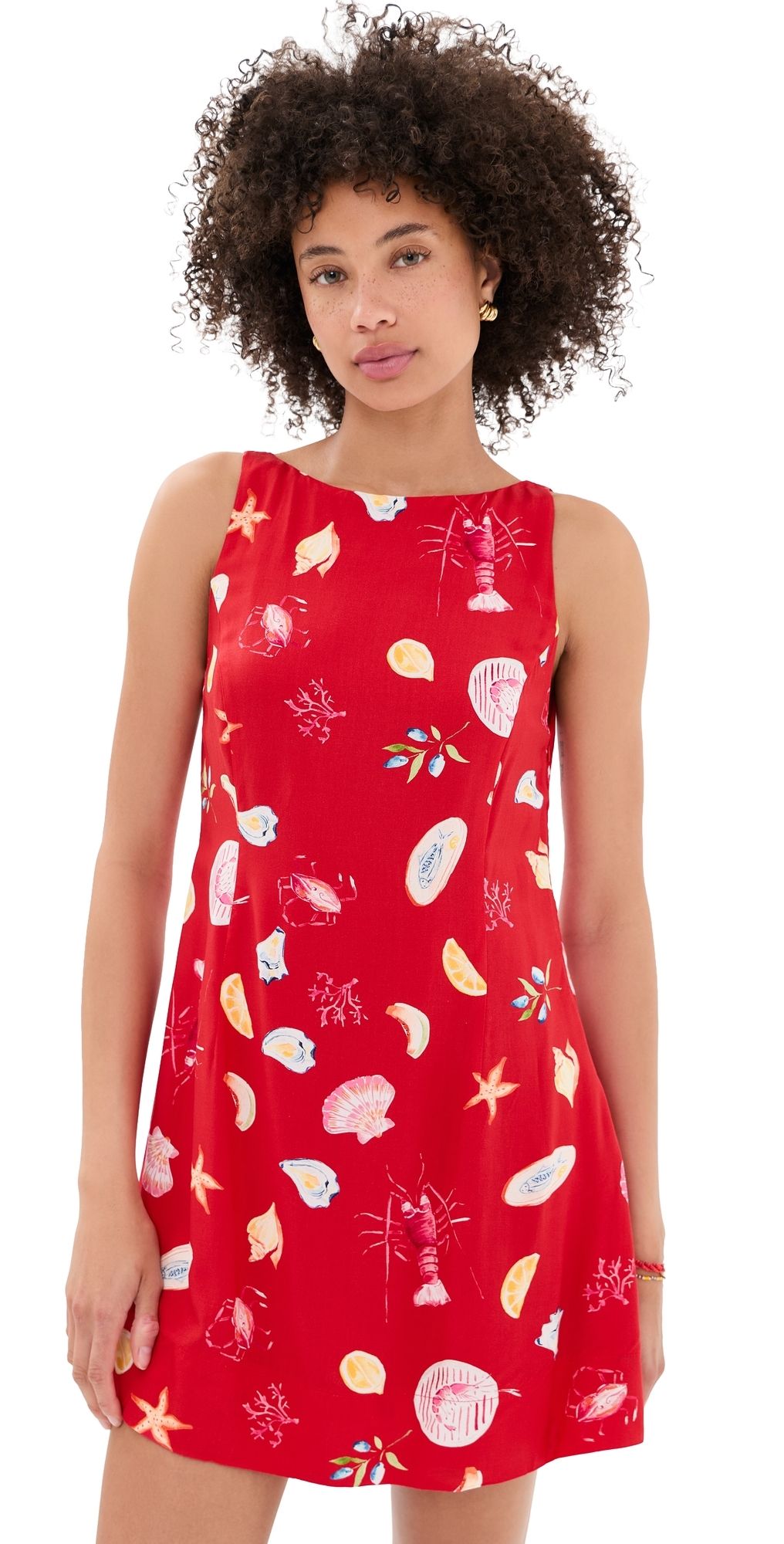 MINKPINK Sirena Mini Shift Dress Red XS