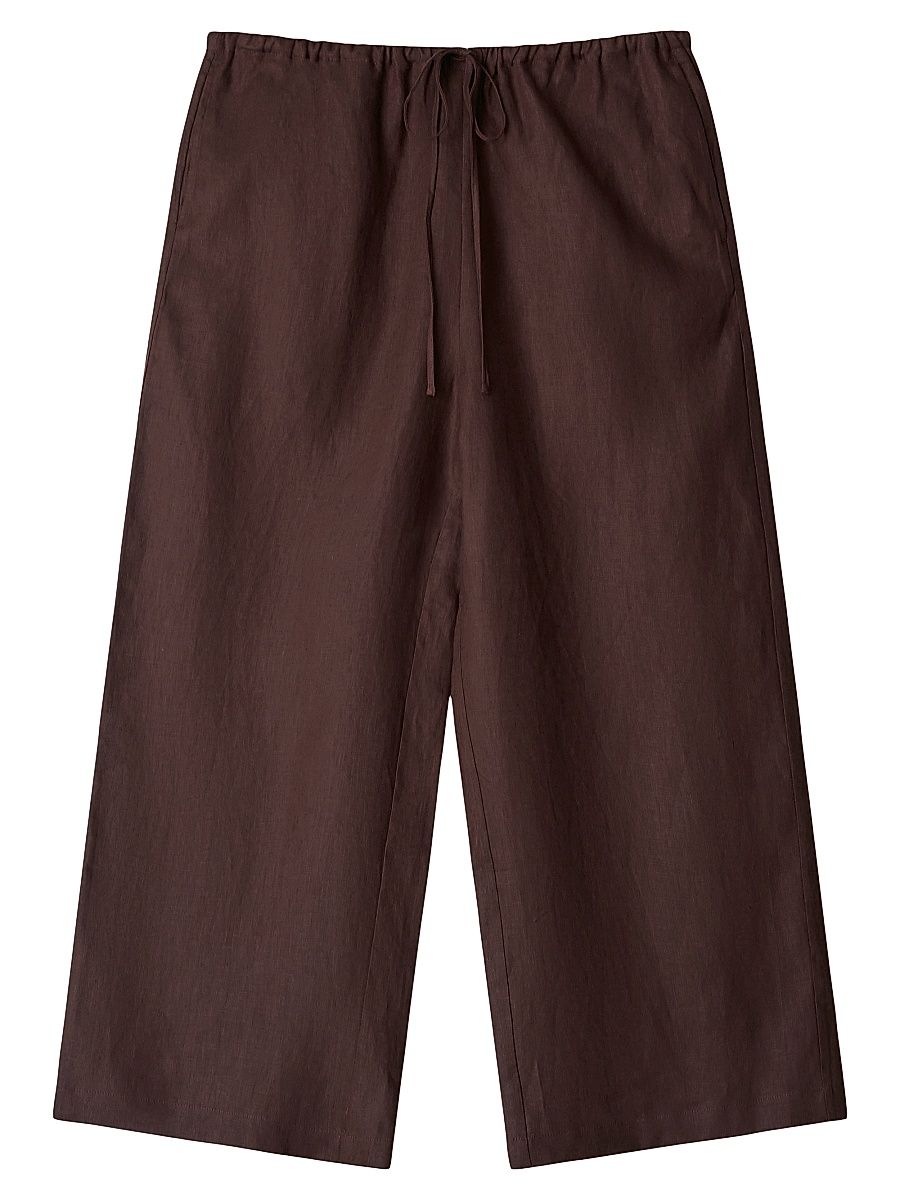 Women's Mateo Linen Crop Pants - Root - Size XL