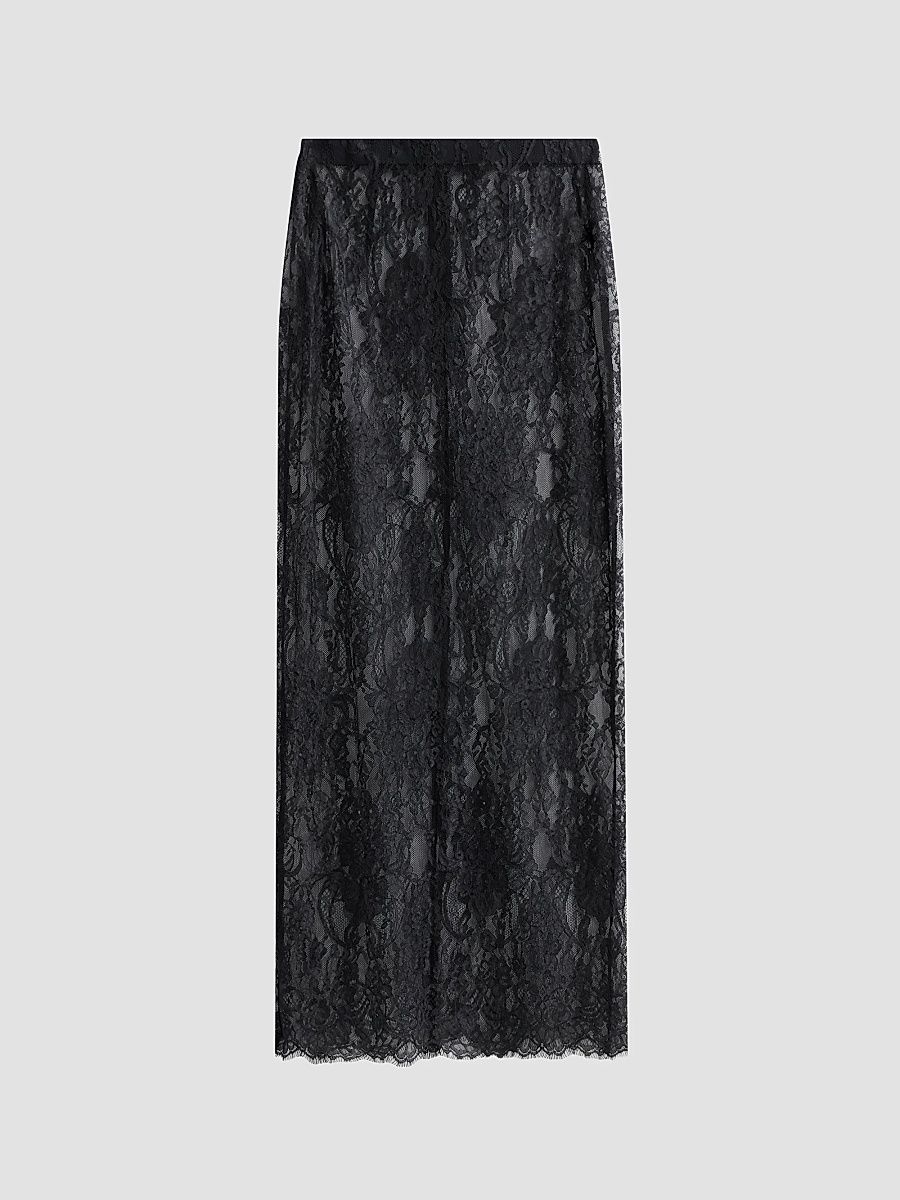 Women's Raymonde Lace Maxi Skirt - Black - Size 10