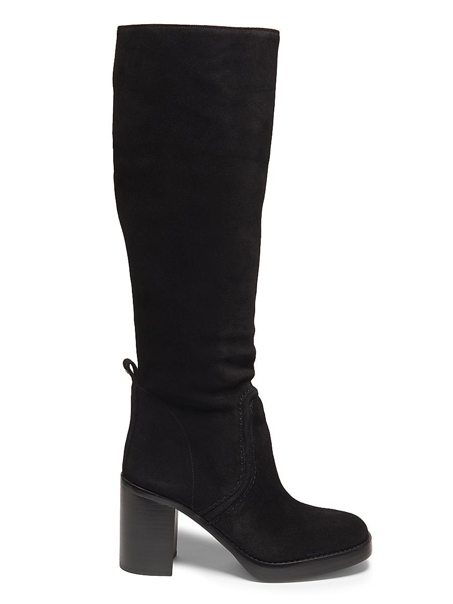 Women's Hayden Suede Knee-High Boots - Black - Size 9