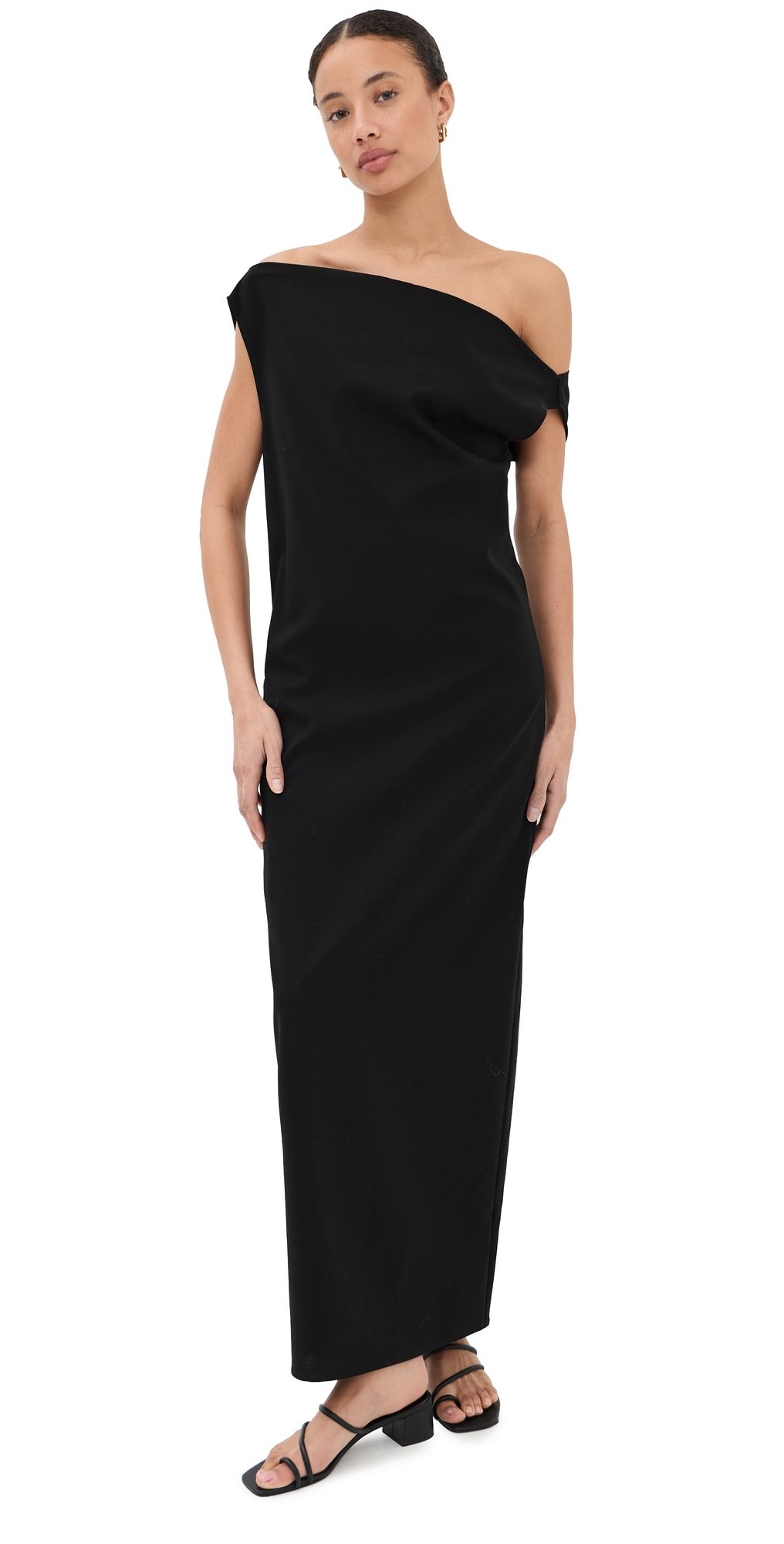 CO Draped Dress Black L