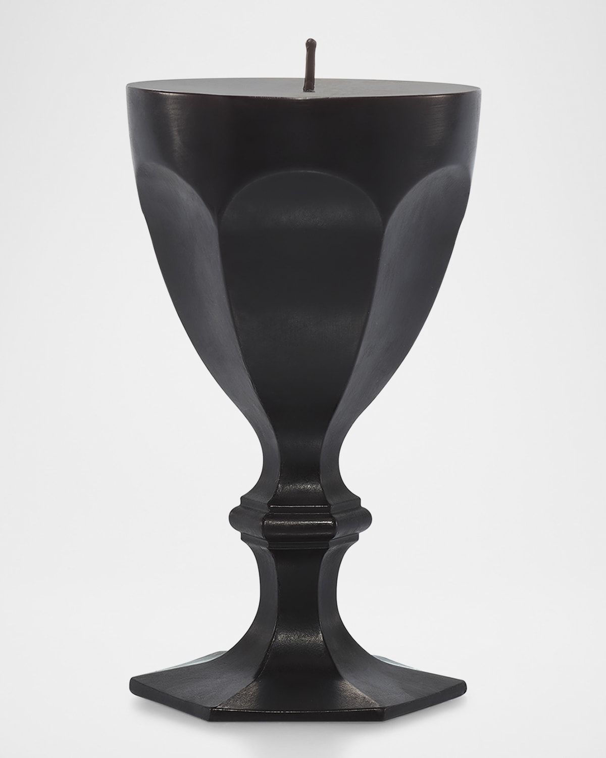 Harcourt Goblet Candle, Black
