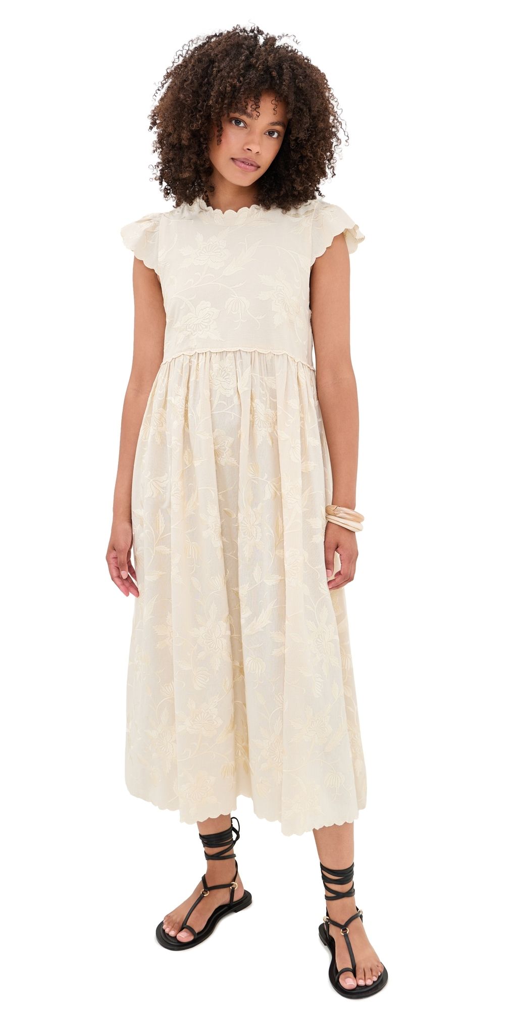Sea Alina Lace Dress Cream XL