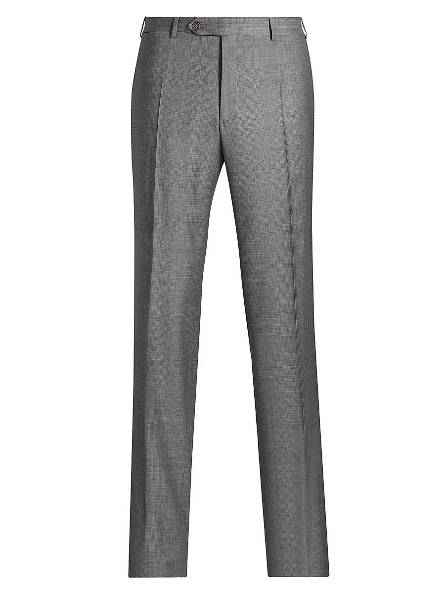 Men's Siena Denim-Effect Trousers - Charcoal - Size 36