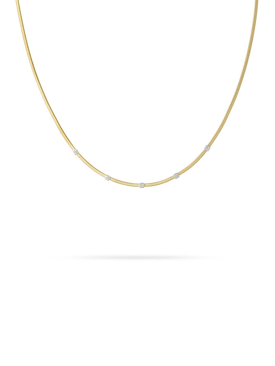 Women's Masai Two-Tone 18K Gold & 0.15 TCW Diamond Coil Necklace - Yellow Gold