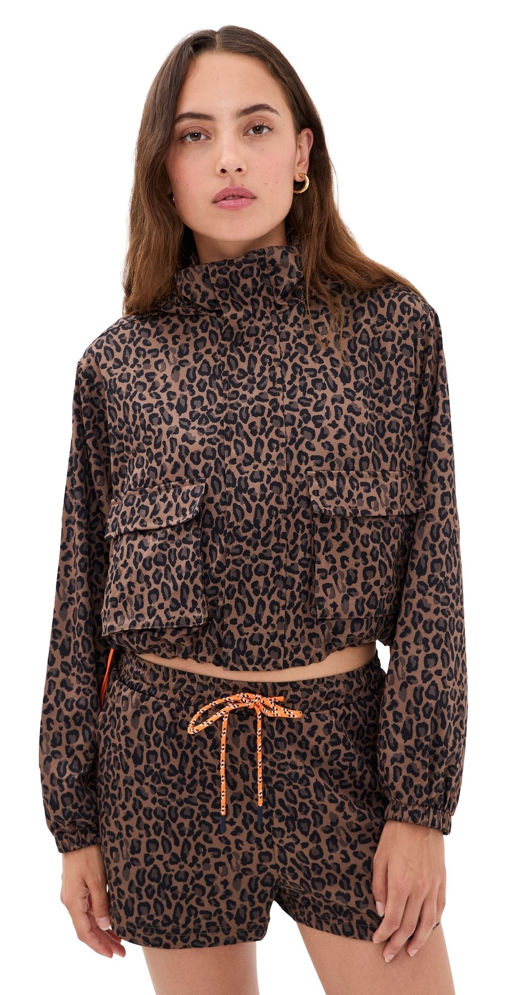 The Upside Ludlow Ace Shell Jacket Leopard XS
