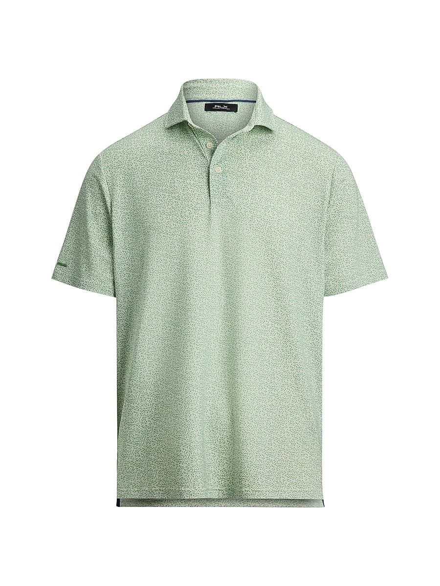 Men's Lightweight Airflow Knit Polo Shirt - Outback Green Savannah Vine - Size XXL