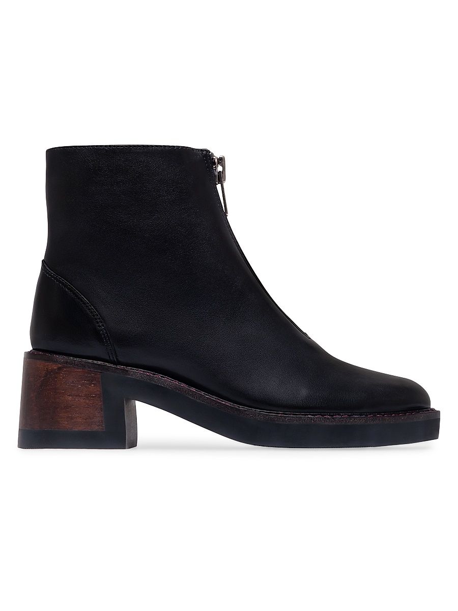 Women's Tess Zip Booties - Black - Size 10