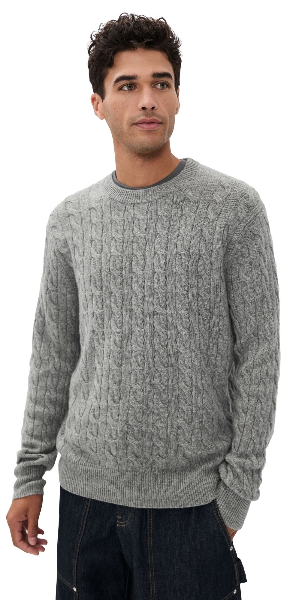 Alex Mill Jordan Cable Cashmere Sweater Husky S
