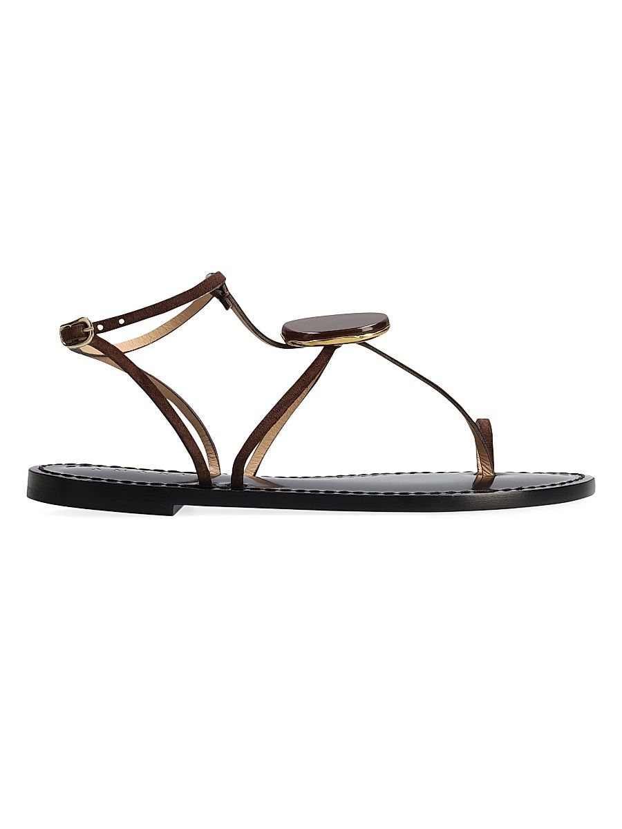 Women's The Cairo Leather Sandals - Chocolate - Size 11