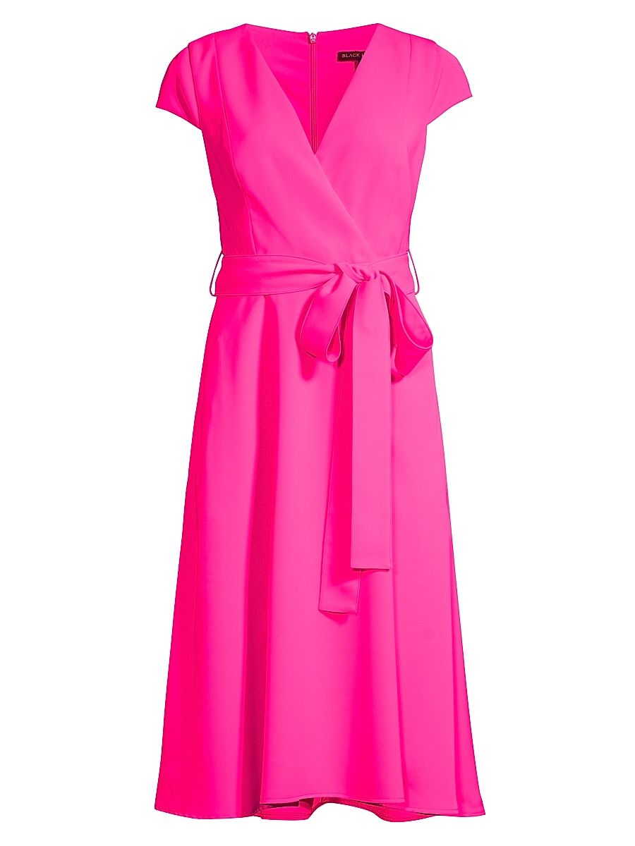 Black Halo Women's Pandora Surplice Dress - Iconic Pink - Size 2