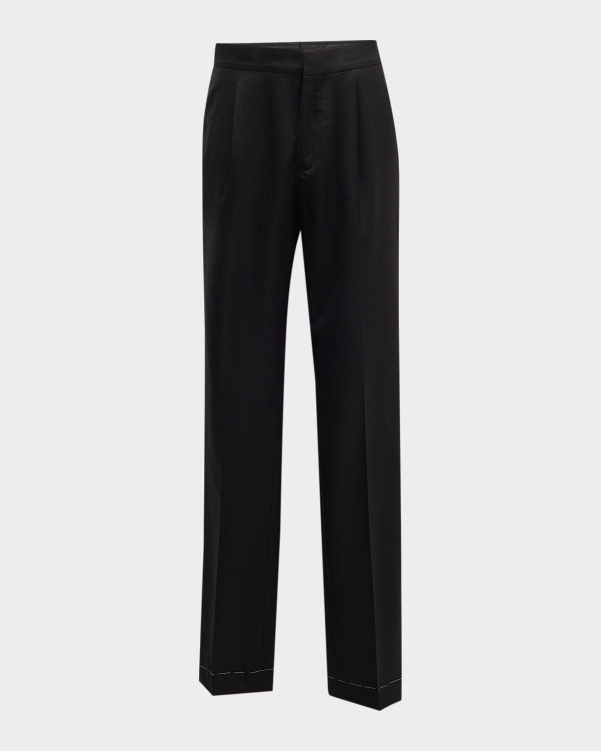Men & apos;s Solid Tuxedo Fabric Dress Trousers