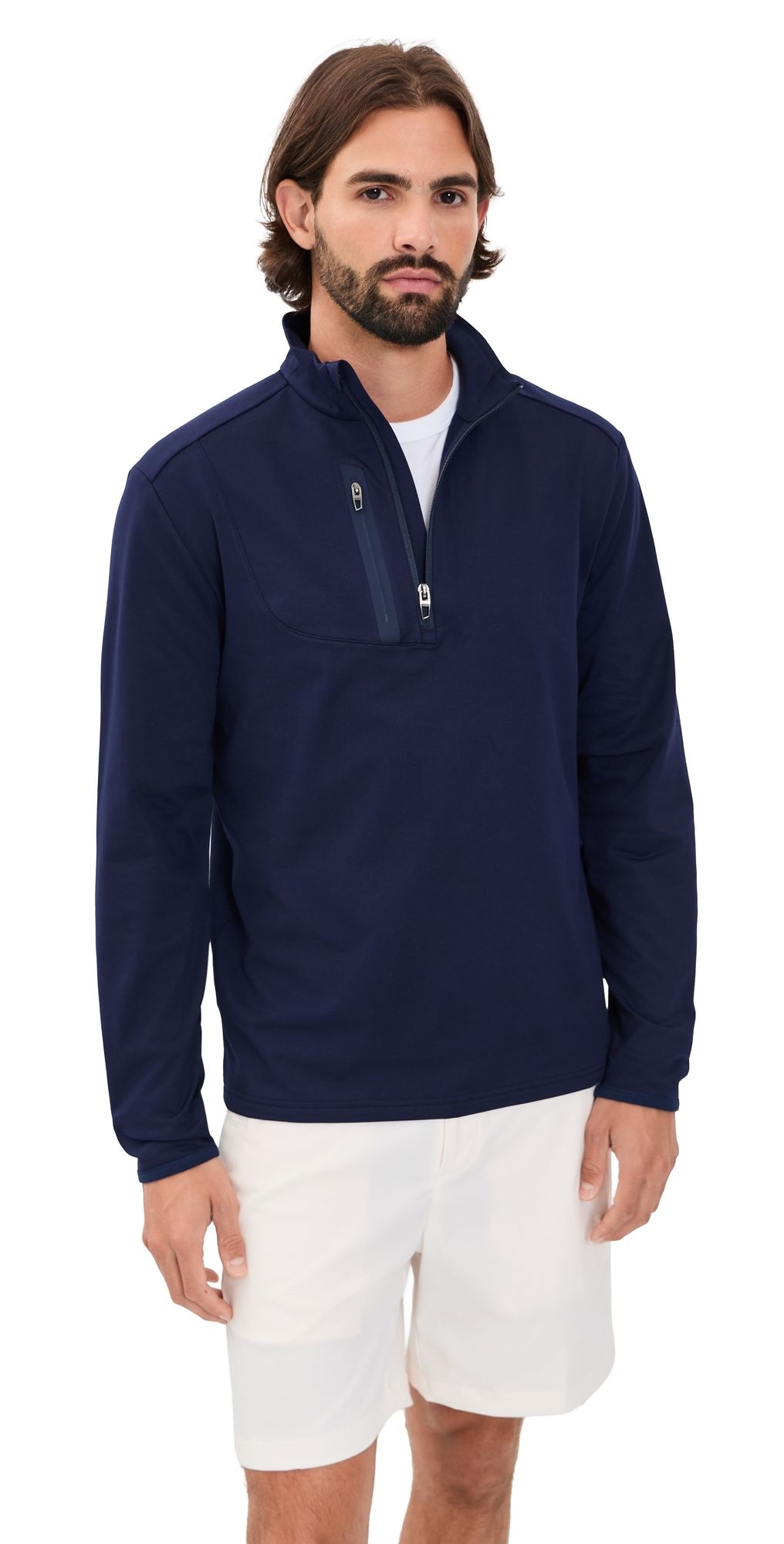 RLX Ralph Lauren Luxury Performance Driver Quarter Zip Refined Navy M