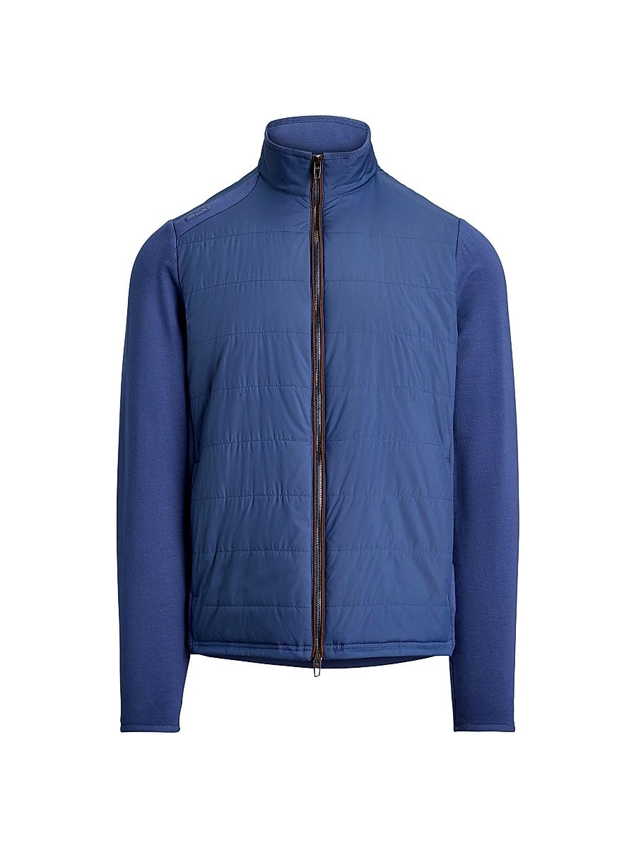 Men's Performance Quilted Zip-Front Sweatshirt - Old Royal - Size XXL