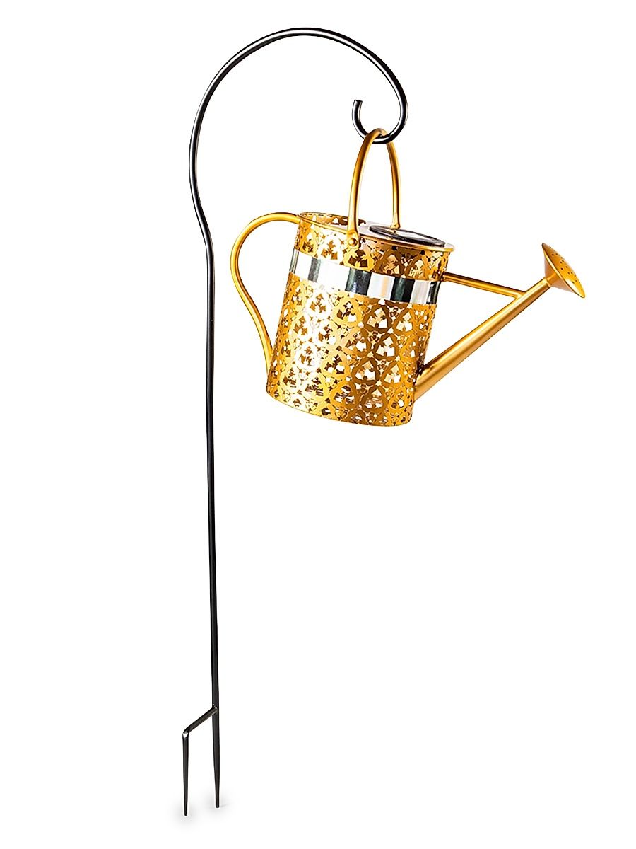 Solar Watering Can Garden Stake