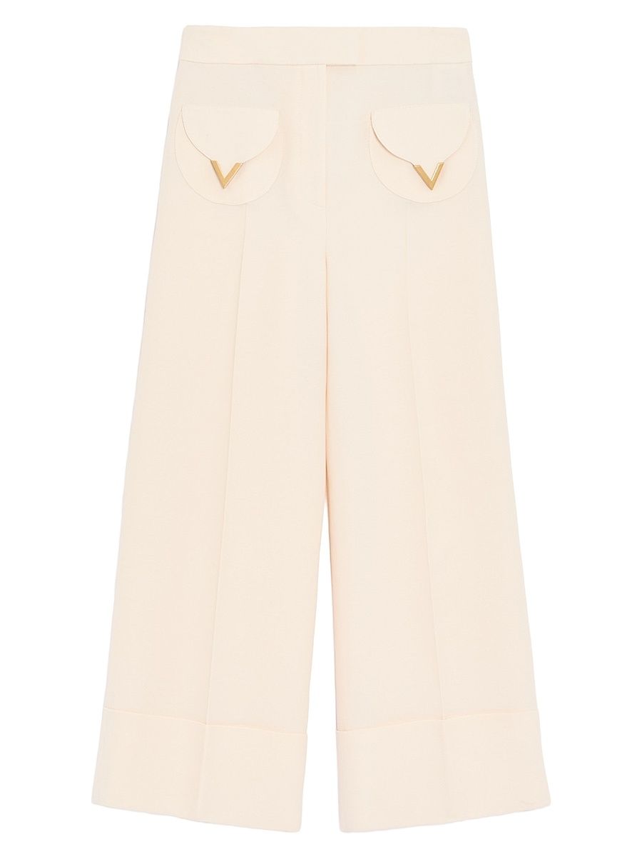 Women's Crepe Couture Trousers - Vanilla - Size 10