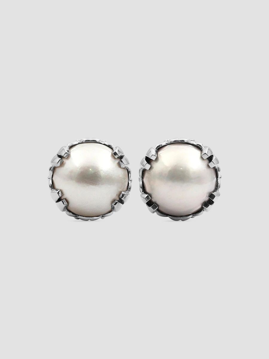 Stephen Dweck Women's Sterling Silver & Cultured Freshwater Pearl Stud Earrings - Silver