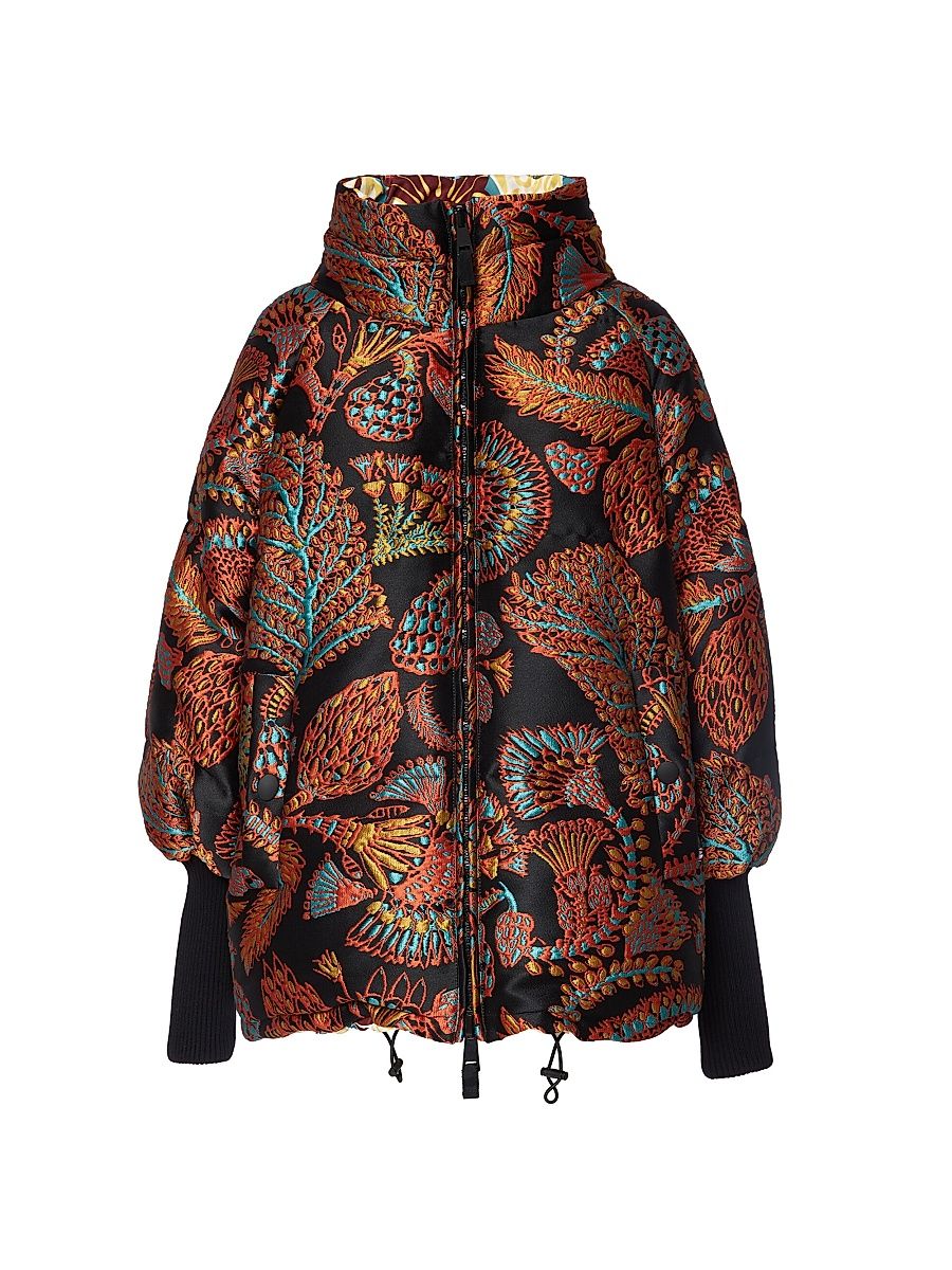 Women's St. Moritz Reversible Jacket - Jacquard Sicomore Black - Size Small