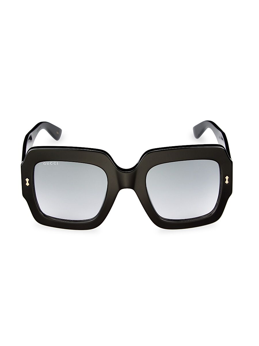 Women's Sustainability 53MM Square Sunglasses - Black