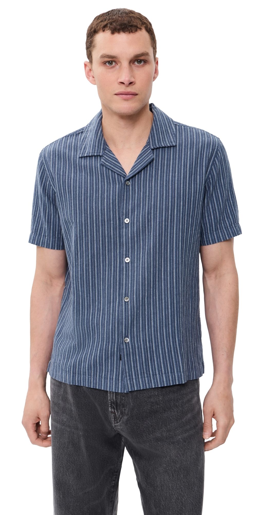 RAILS Ely Shirt Navy Multi Stripe S