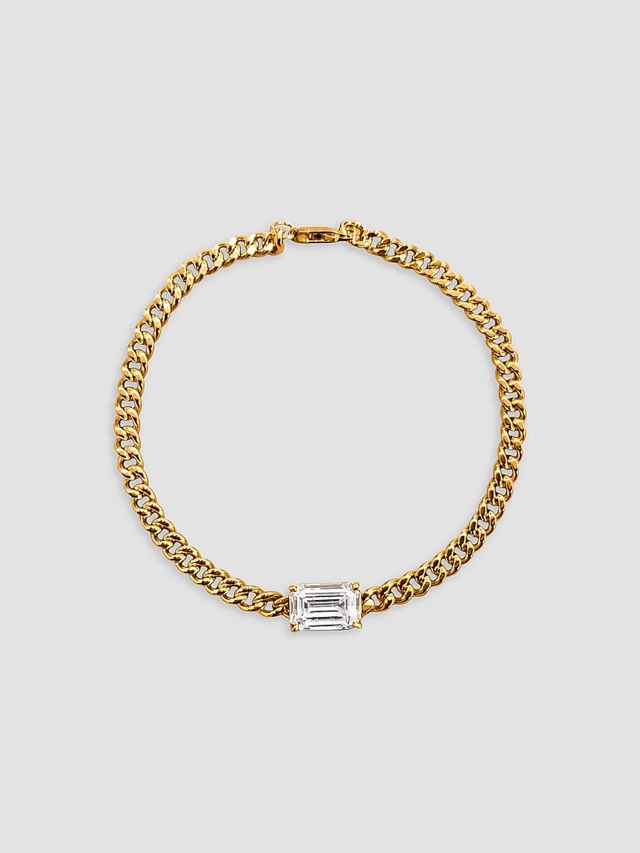 Women's Legacy 18K-Yellow-Gold Vermeil & 1.50 TCW Cubic Zirconia Chain Bracelet - Yellow Gold