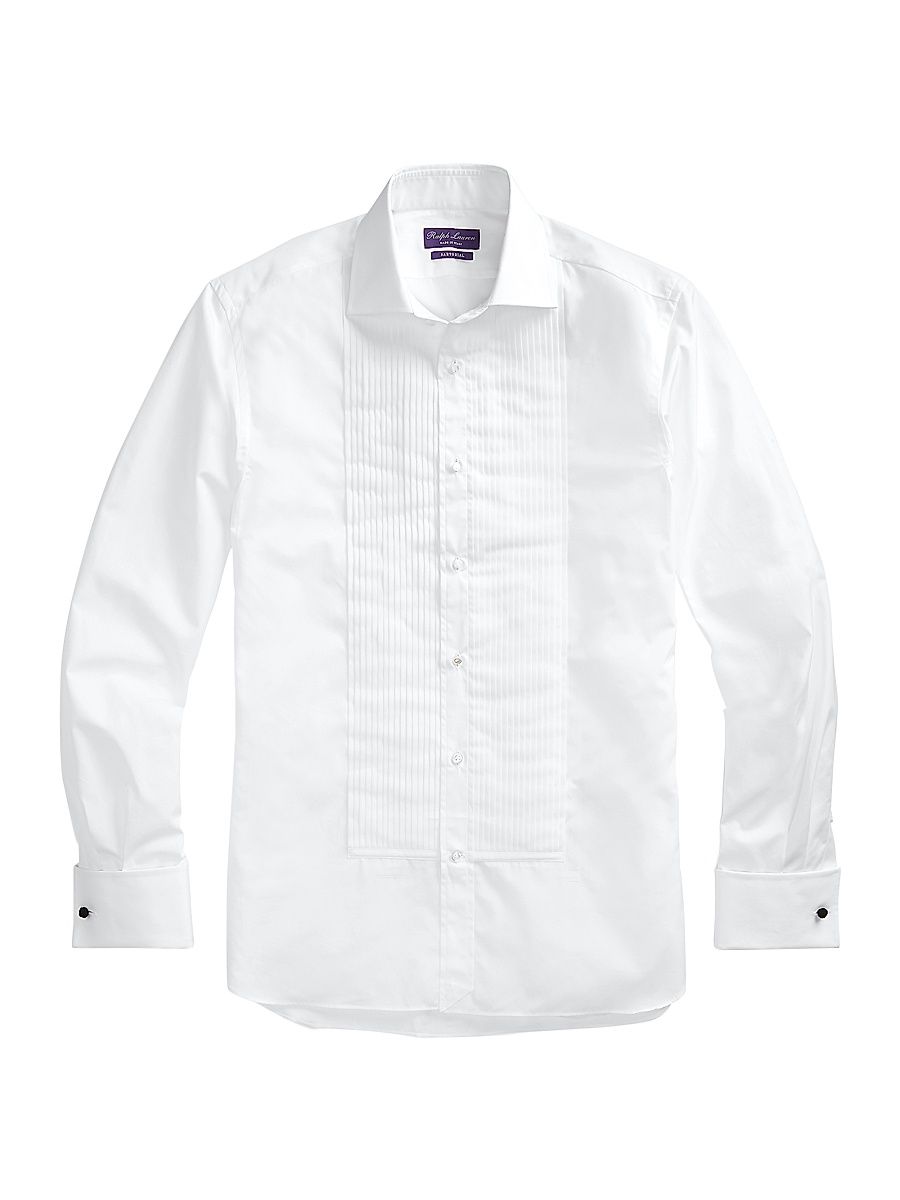 Men's Aston Poplin Tuxedo Shirt - White - Size 17