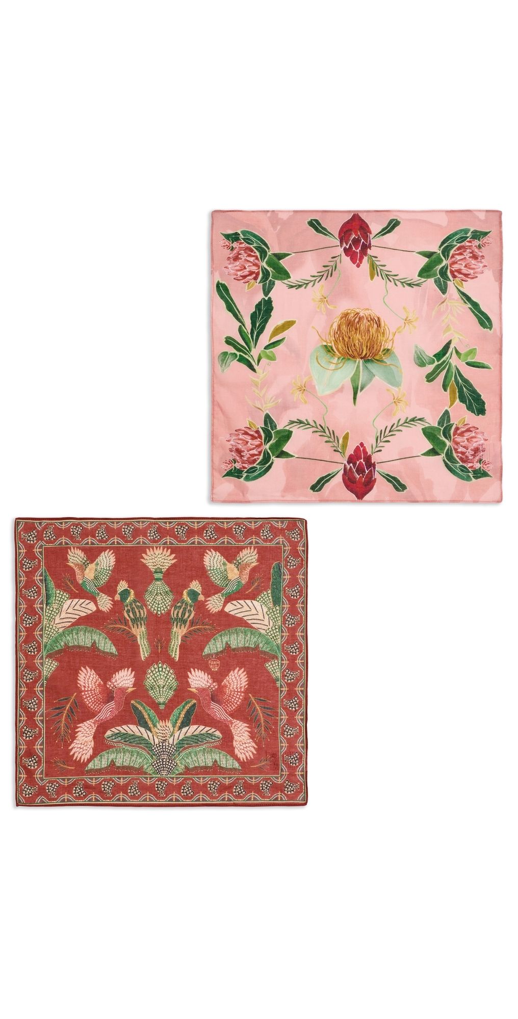 FARM Rio Borogodo Scarves Set Red One Size