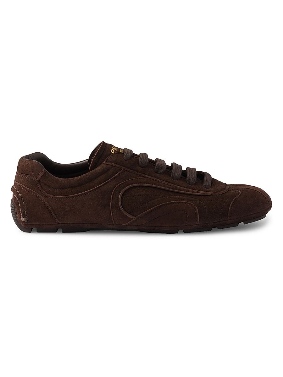 Men's Montecarlo Re-Edition 2005 Suede Sneakers - Dark Brown - Size 10