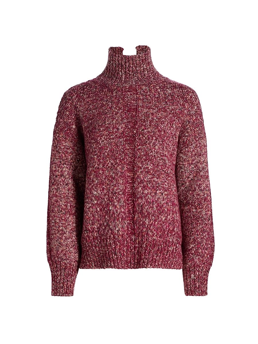 Women's Sol Melange Sweater - Wine Melange - Size XL