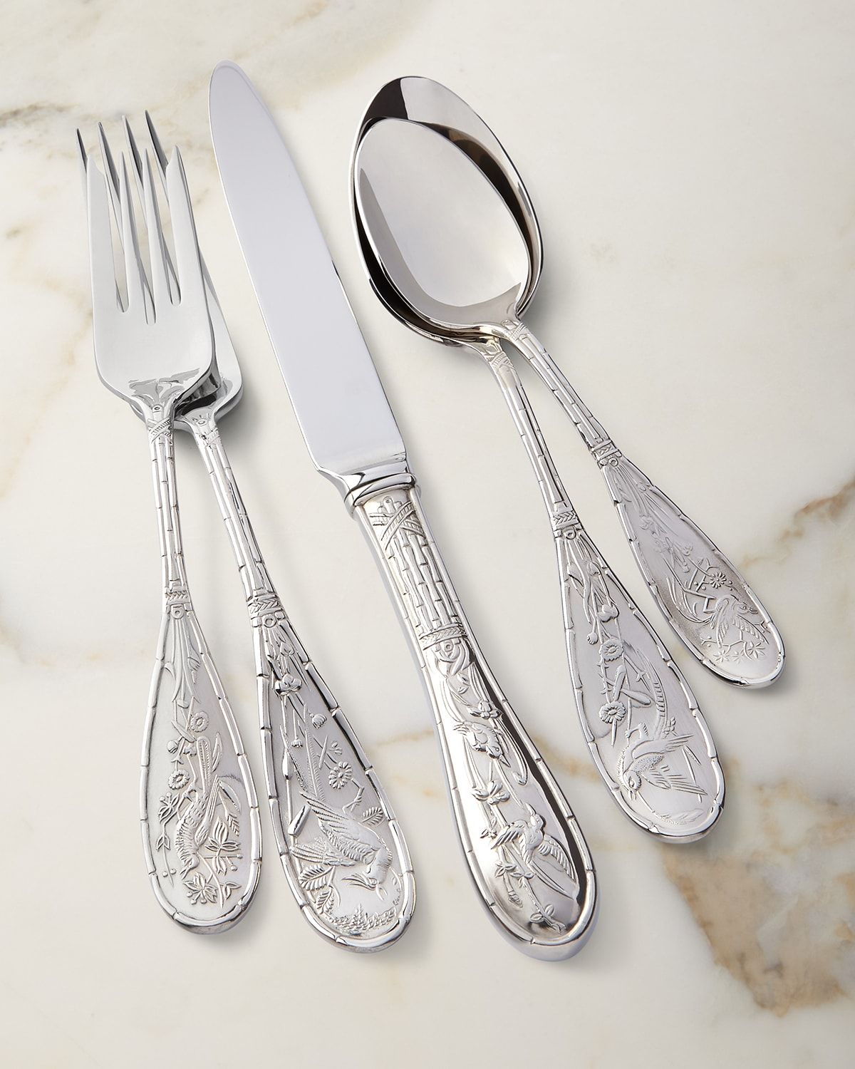 20-Piece Japanese Bird Flatware Service