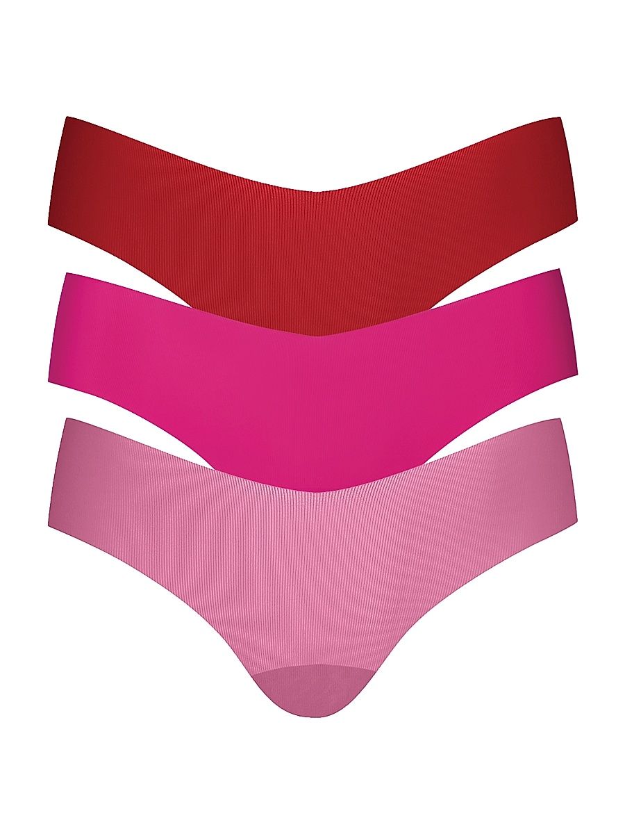 Women's Invisible Rib 3-Pack Thong Briefs