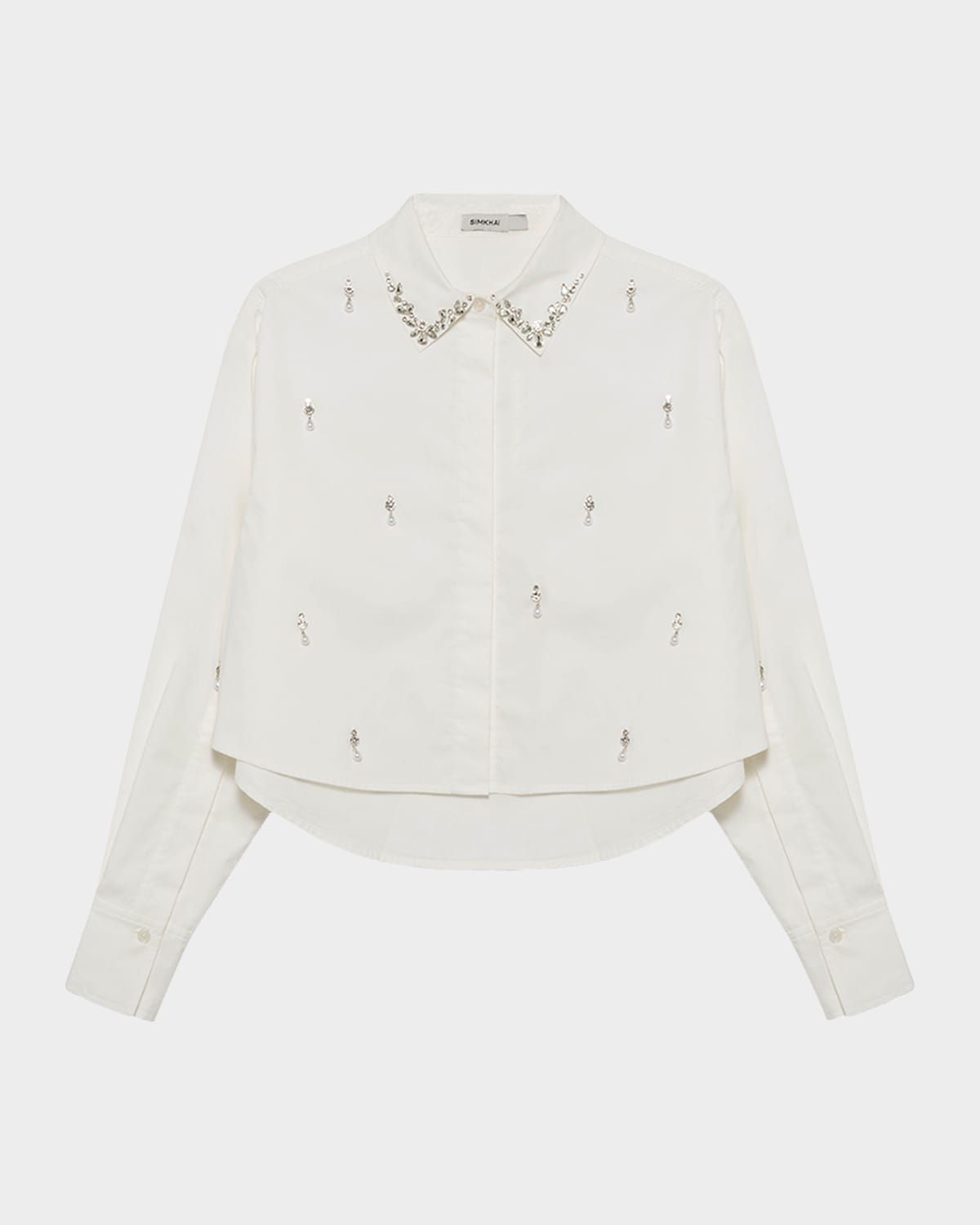 Renata Embellished Cropped Shirt