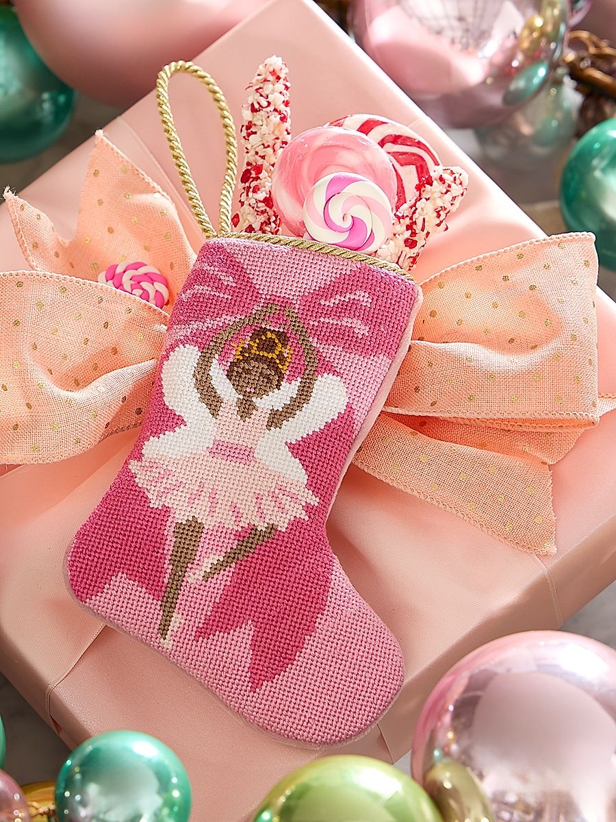 Bauble Stockings x Sainty Nelsen The Brianna Ballerina Mini Bauble Stocking