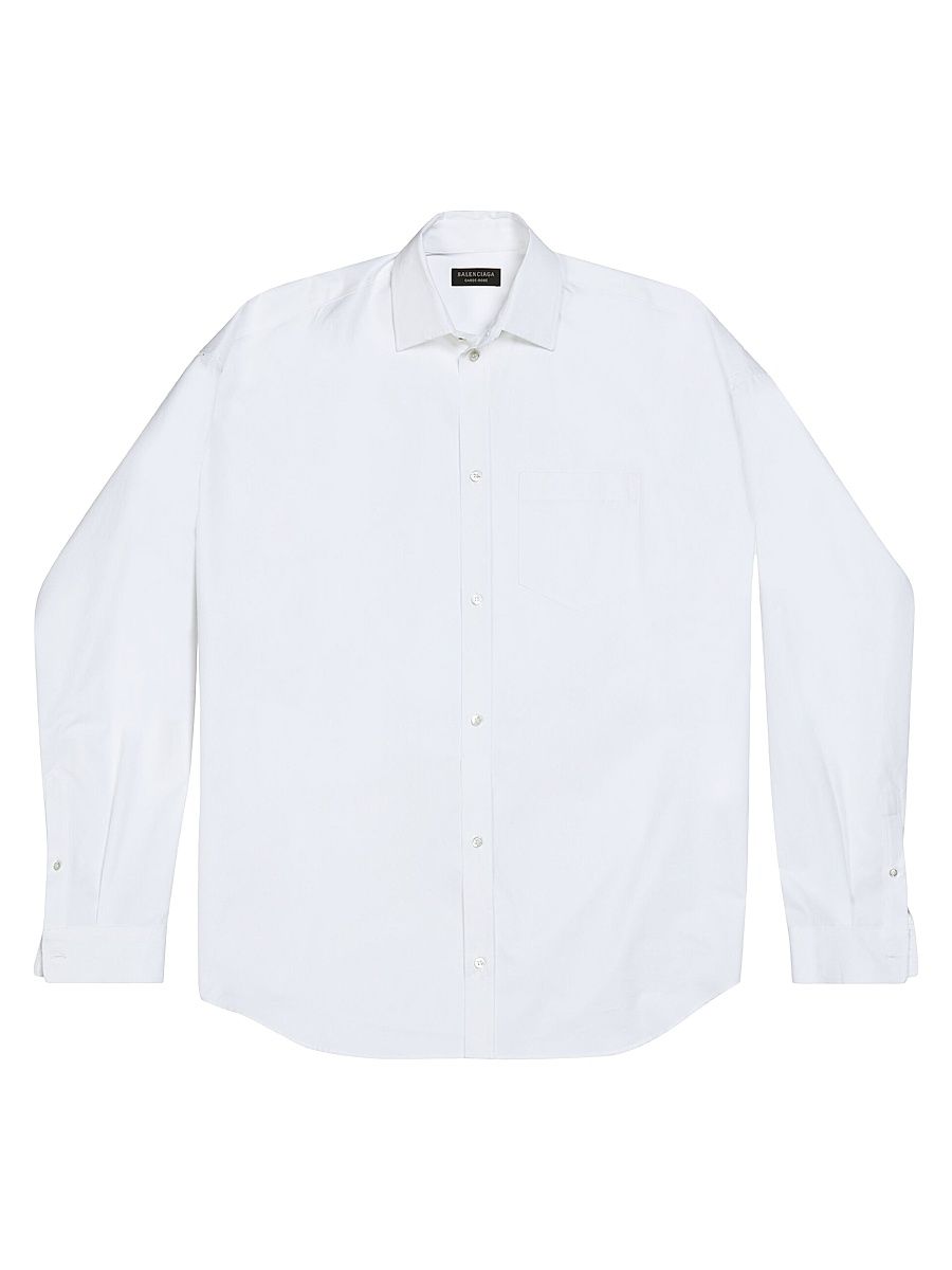 Men's Cocoon Shirt - White - Size 17