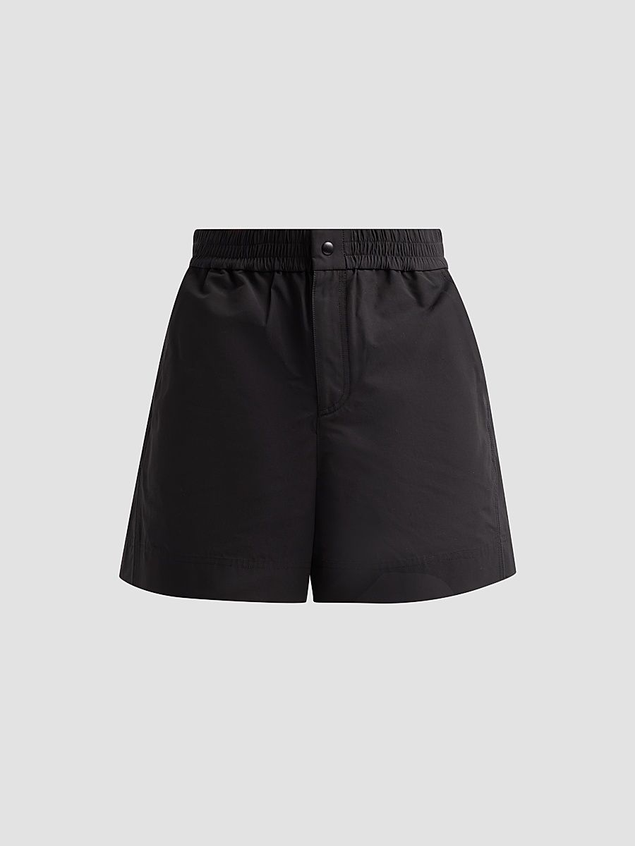Men's Relaxed Track Shorts - Black - Size XL