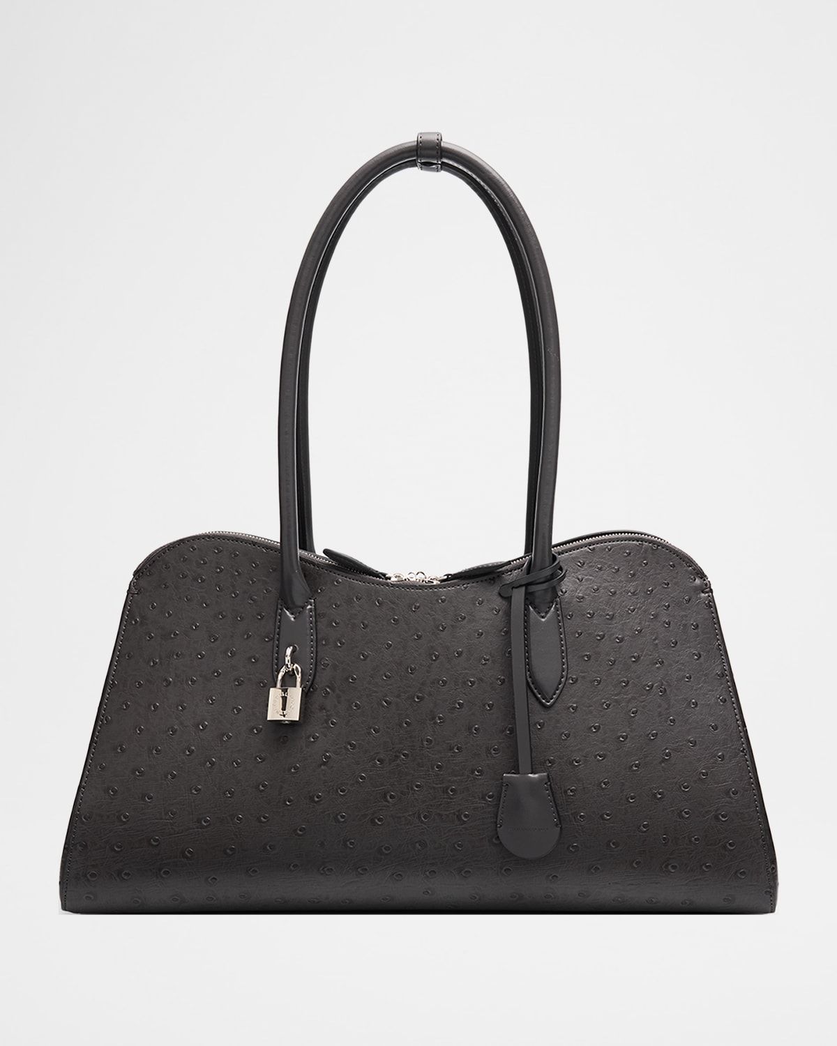 Ryder Vegan Ostrich Leather Shoulder Bag