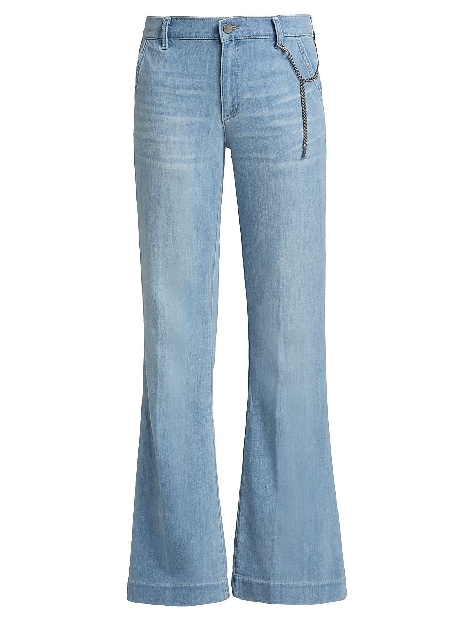 Women's Keren Chain Denim Pants - Light Indigo - Size 32
