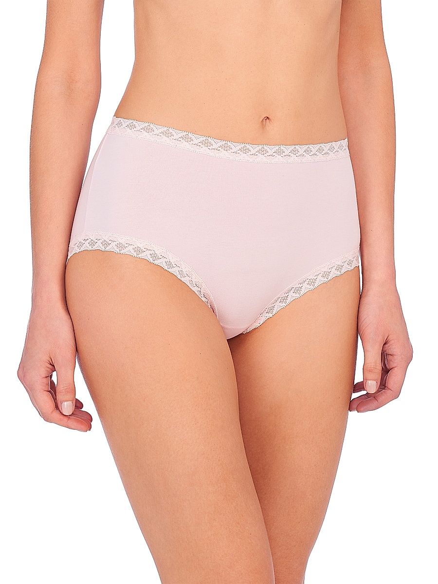 Women's Bliss Cotton Full Brief - Blushing Pink - Size XXL