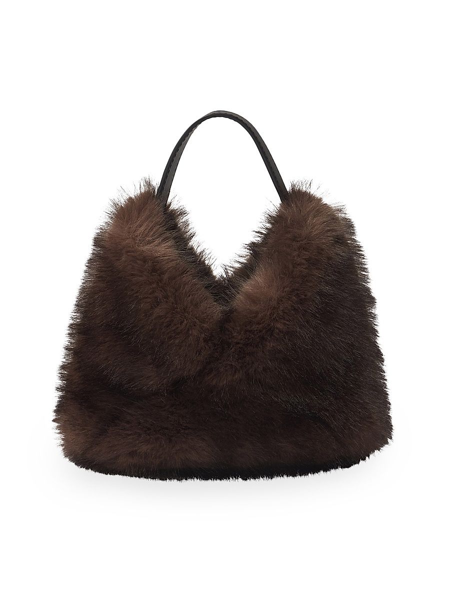 Women's Sia Faux-Mink Bag - Mink