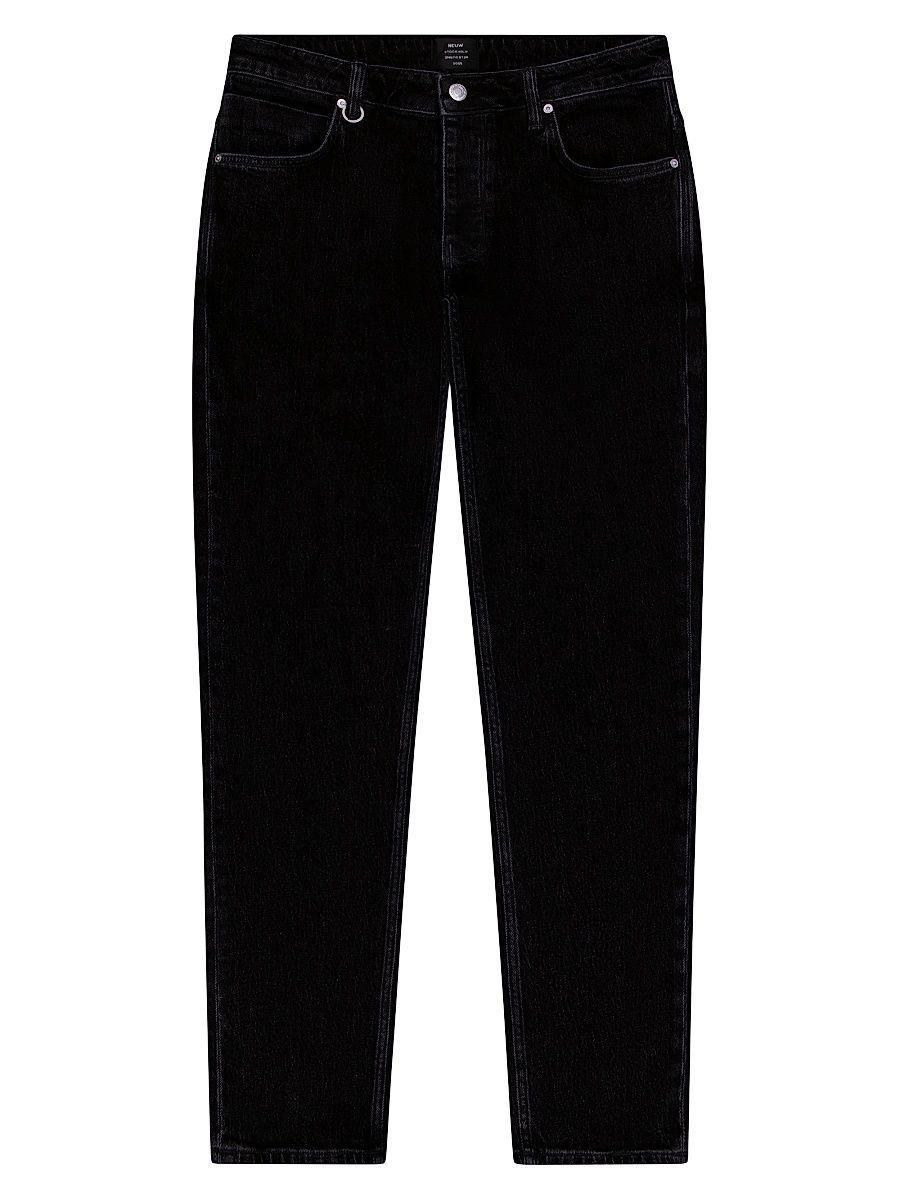 Men's Lou Stretch Straight-Leg Jeans - Faded Black - Size 38
