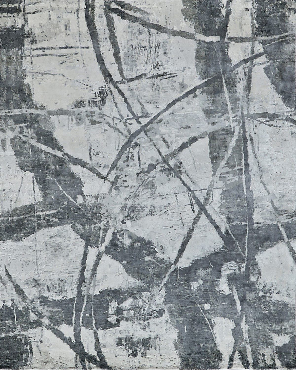 Gianni Hand-Loomed Gray & Silver Rug