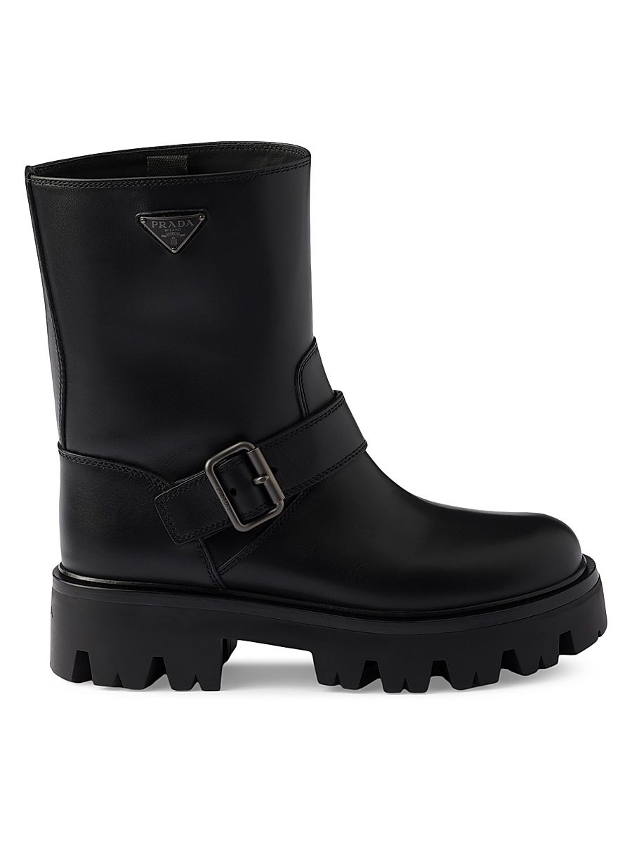 Women's Leather Boots - Black - Size 11