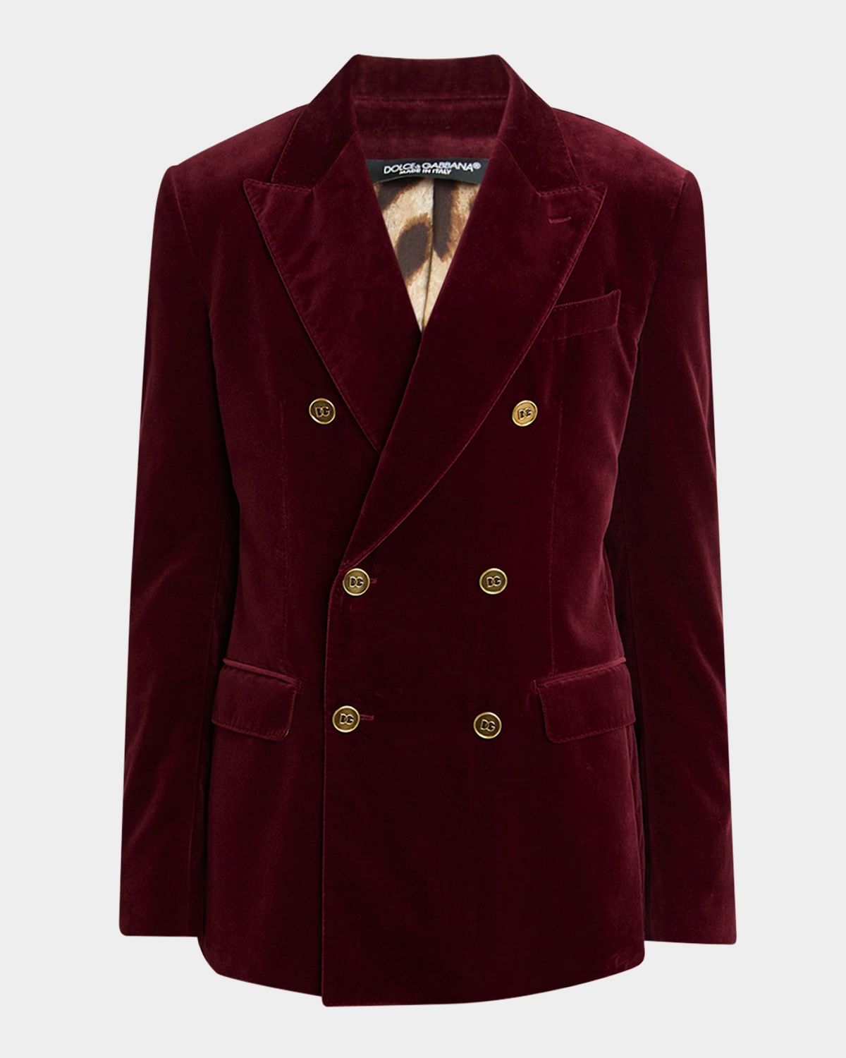 Men & apos;s Velvet Double-Breasted Peak Lapel Dinner Jacket