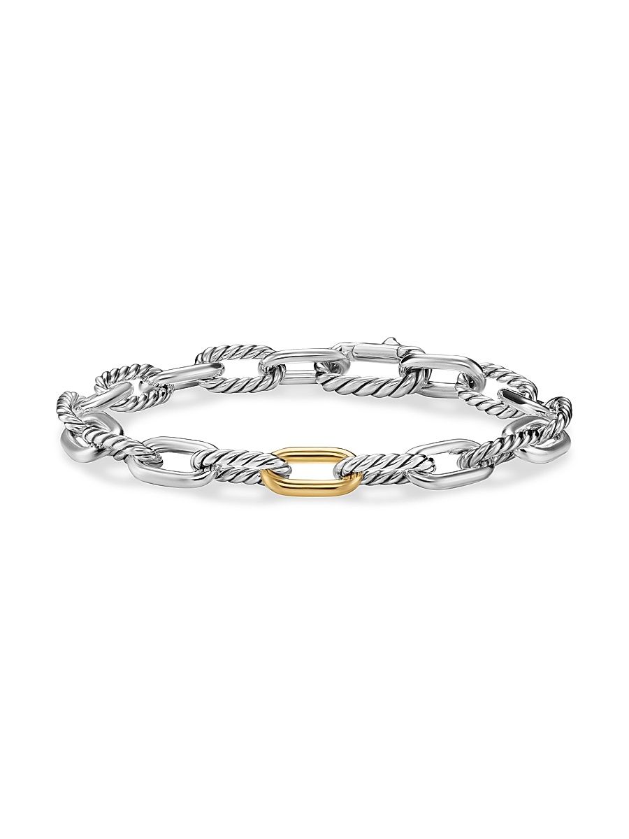 Men's DY Madison Chain Bracelet in Sterling Silver - Silver - Size Medium