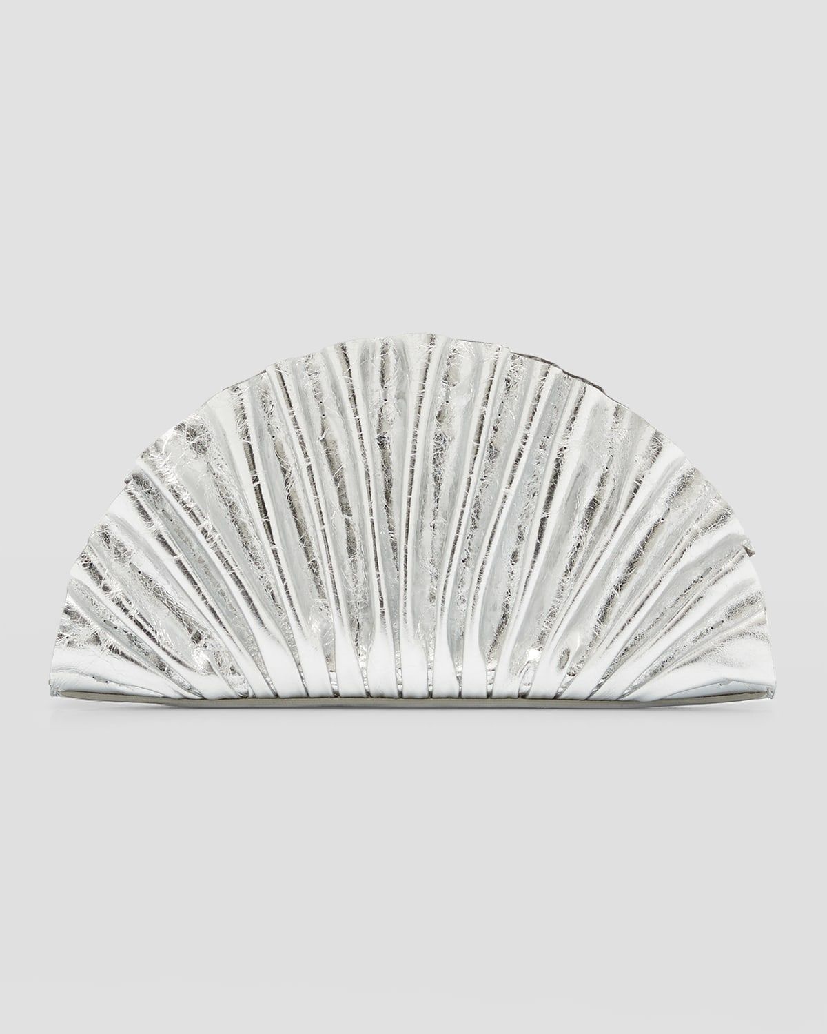 Nala Mini Shell Metallic Clutch Bag