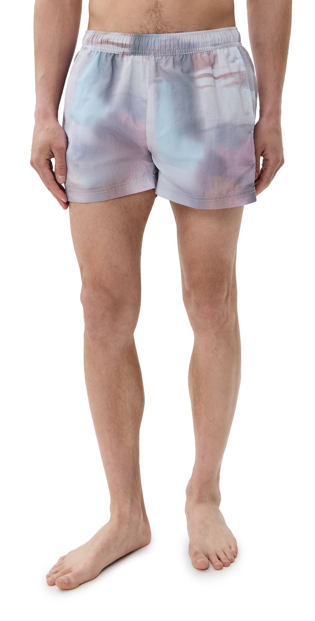 AUTO-REPLY Printed Sebastian Swim Trunks 4 Painterly Blur XL
