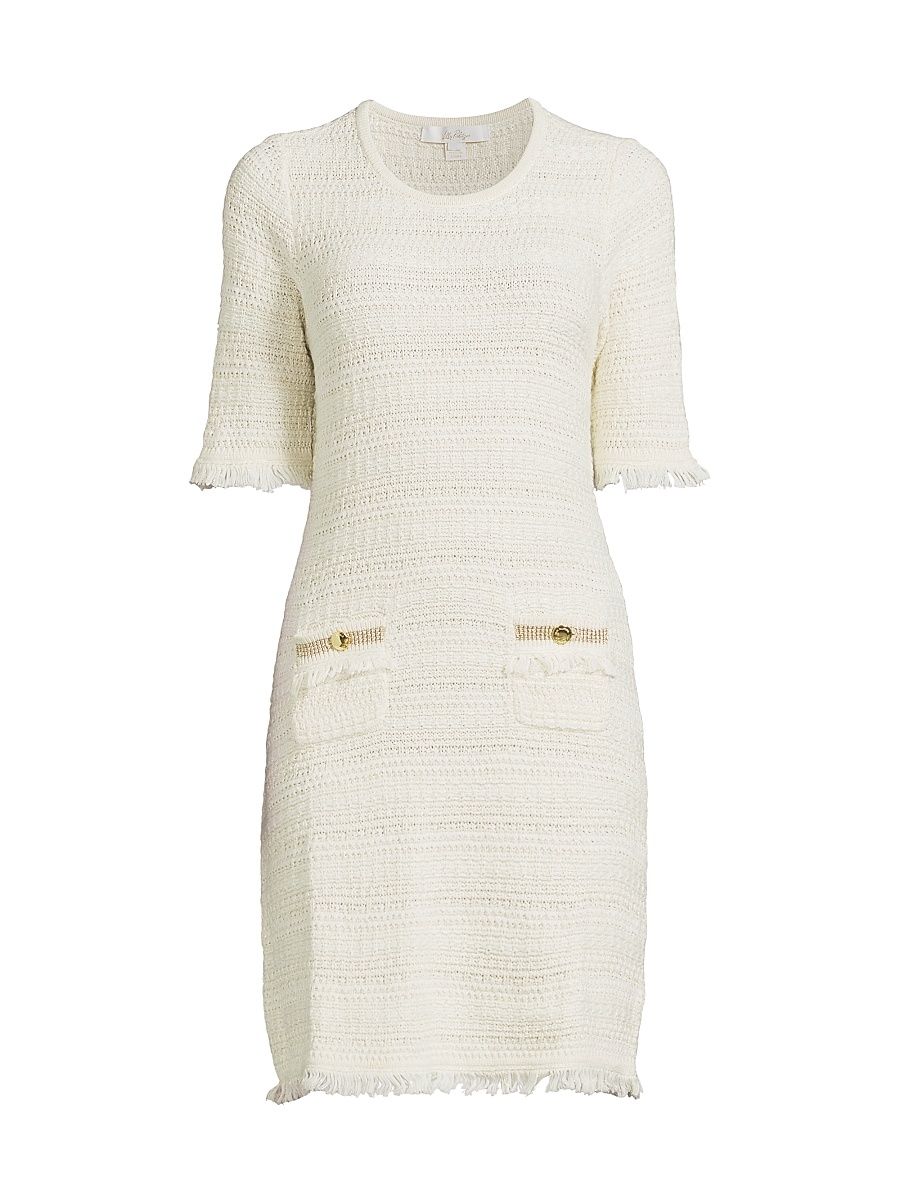 Women's Beckington Sweater Dress - Coconut Metallic Marl - Size Large